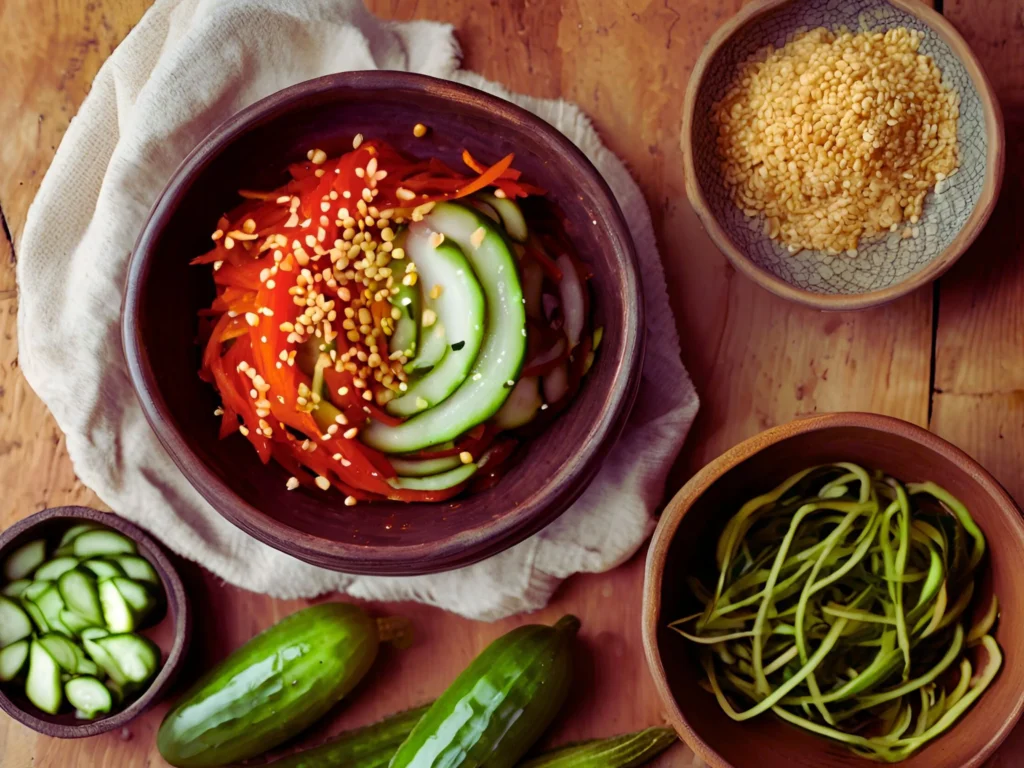 Cucumber Kimchi Bowl