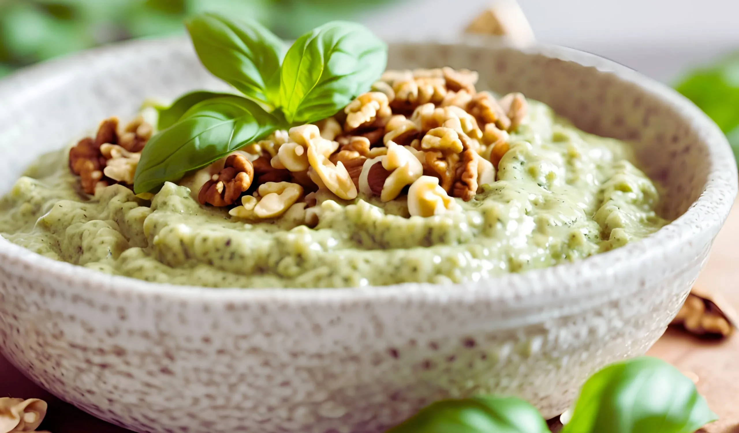 Pesto recipe with walnuts