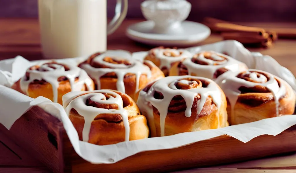 Cinnamon rolls with cream cheese icing