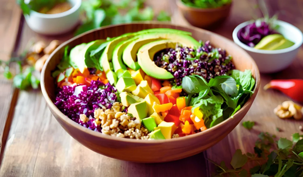 Fresh health salad bowl