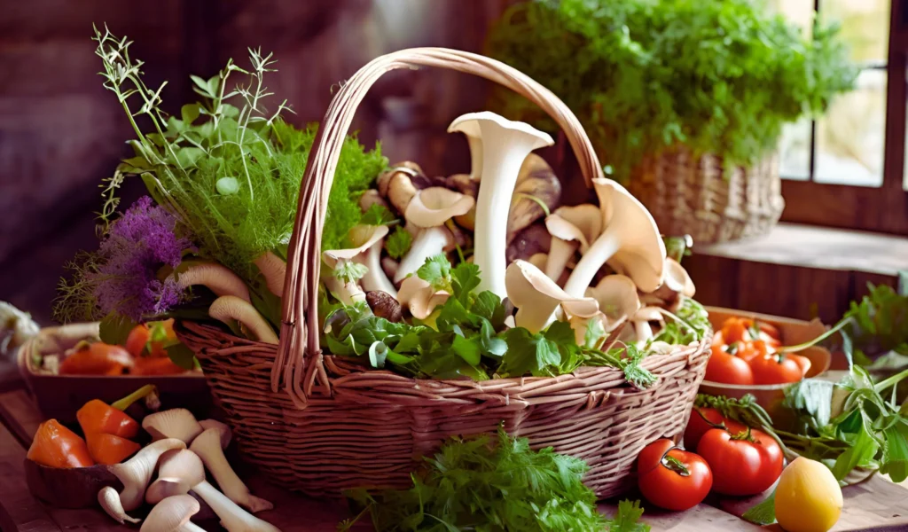 Selecting fresh King Trumpet mushrooms