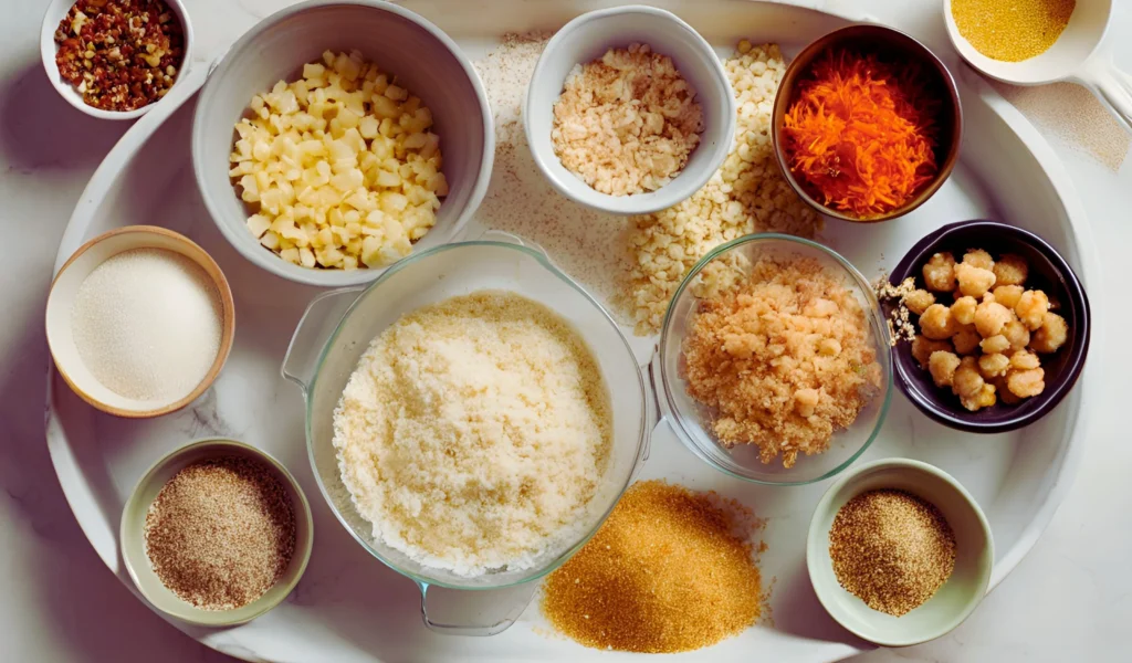 Stuffing ingredients in a bowl