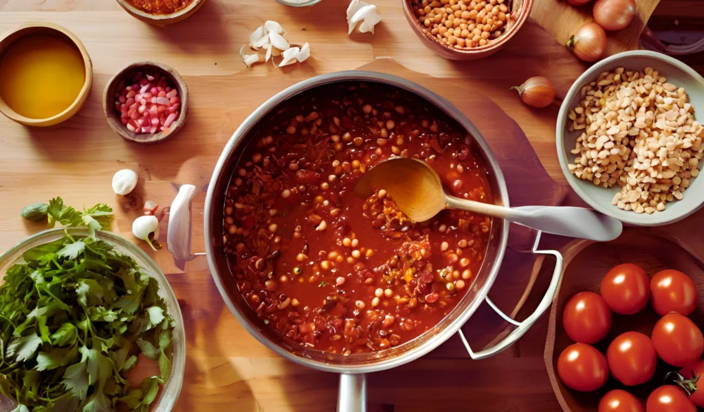 Cooking Process of Chili	