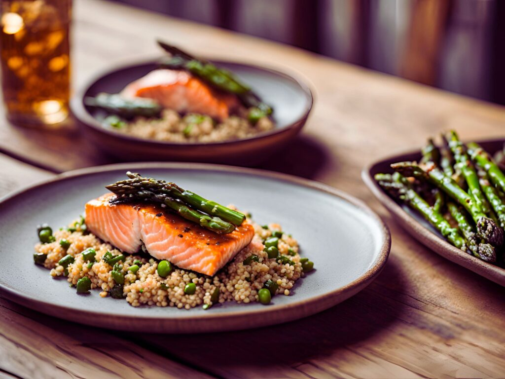 Salmon with Veggie Sides