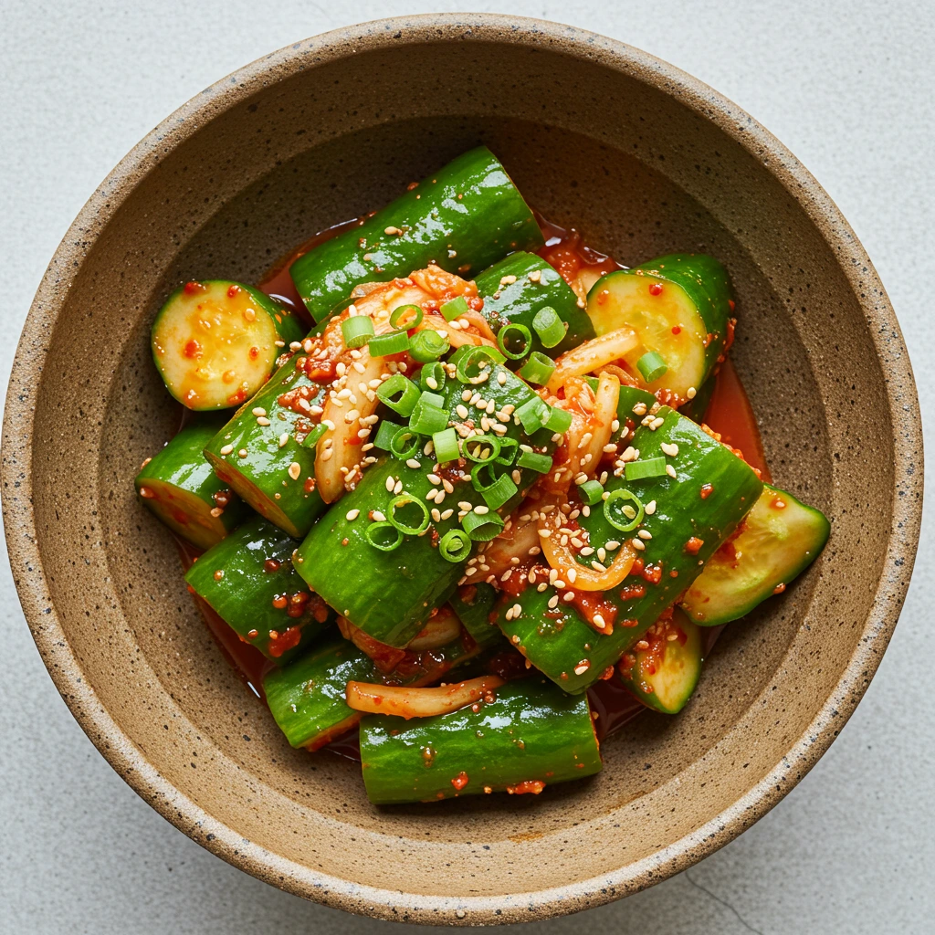 Spicy Korean cucumber dish