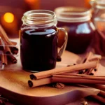 Gingerbread syrup in a jar