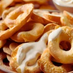 Homemade bagel chips in a bowl