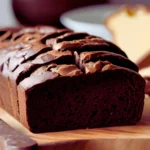 Freshly baked chocolate bread