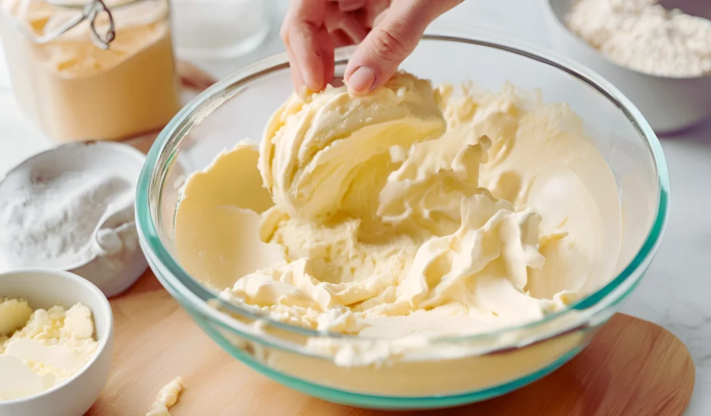  Mixing cake batter