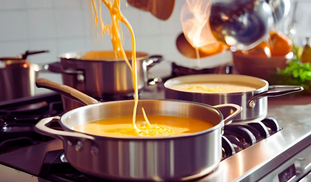 Soup cooking process	