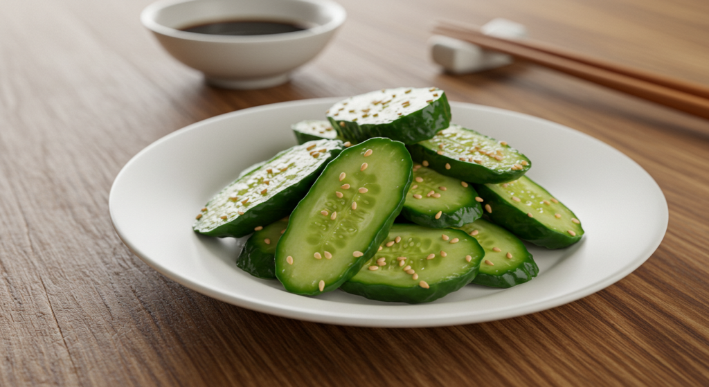 "Taiwanese cucumber dish