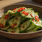 Spicy cucumber salad