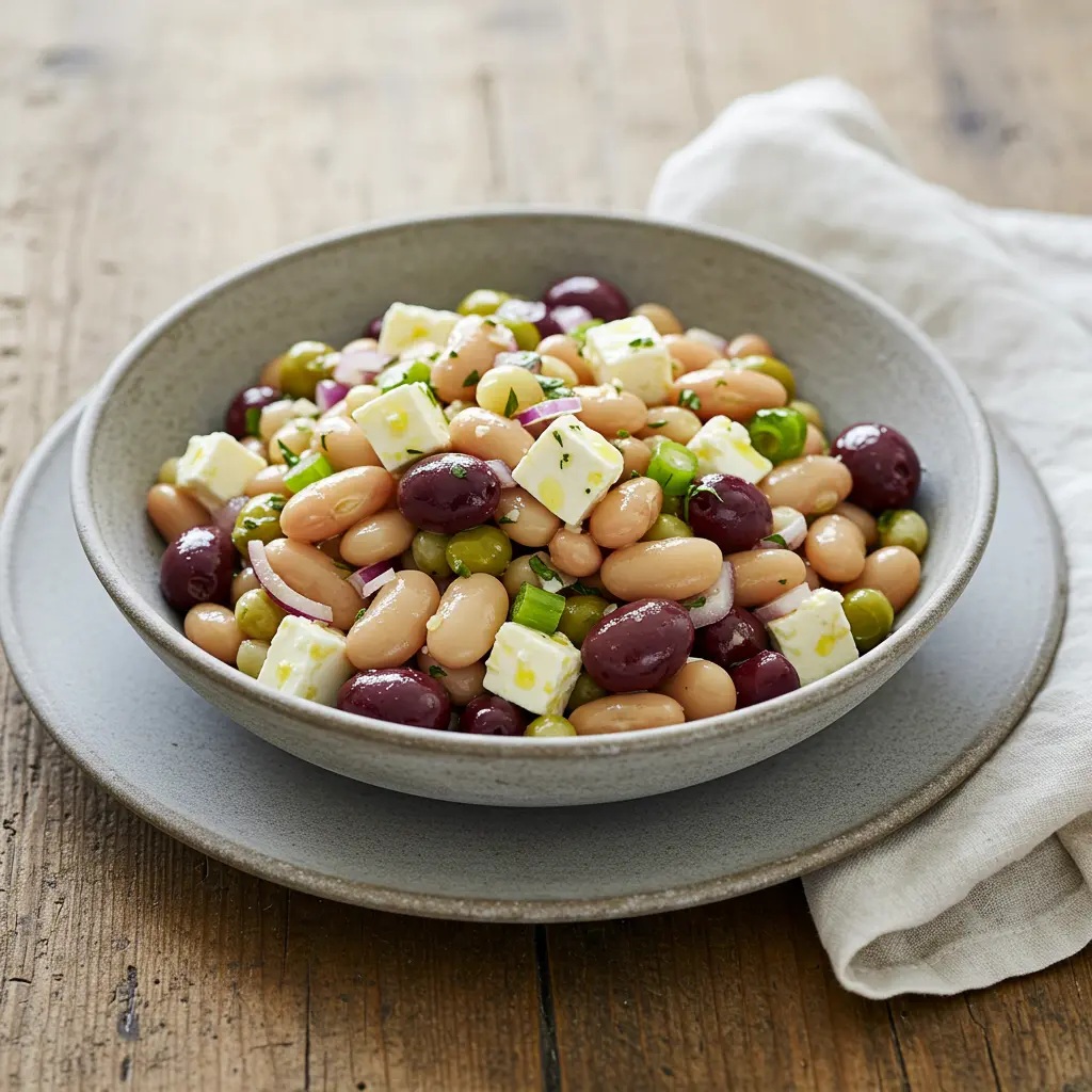 Mediterranean-style bean salad