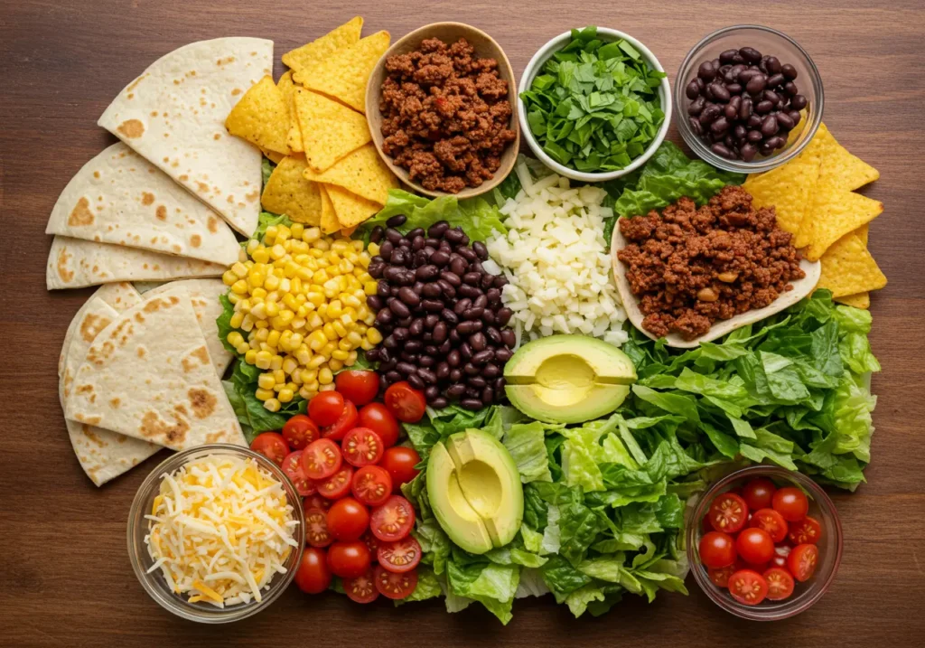 Fresh Ingredients for Taco Salad