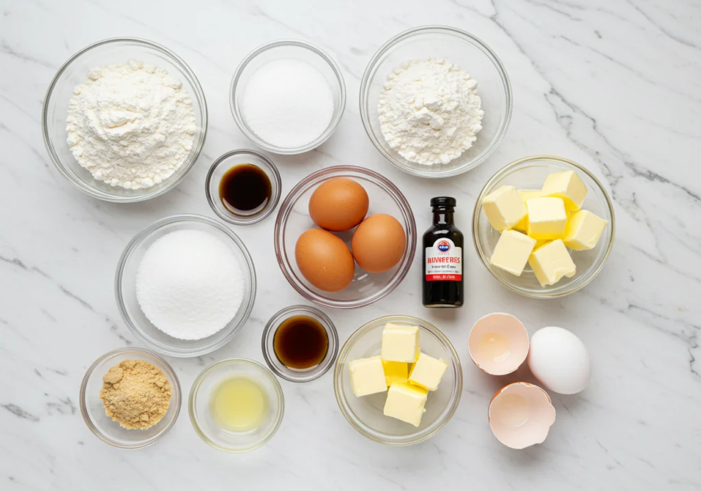 Preparing ingredients for Madeline cookies