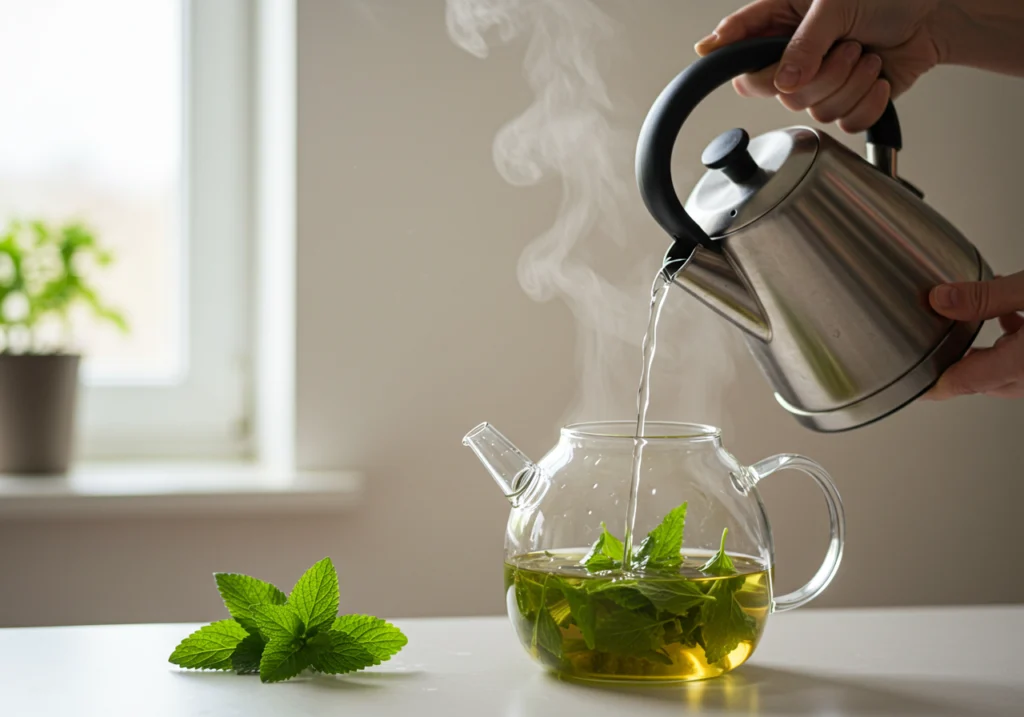 herbal tea brewing process