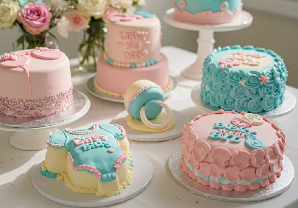 Creative cake shapes for gender reveal