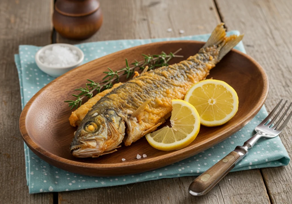 Whiting fish recipe served hot